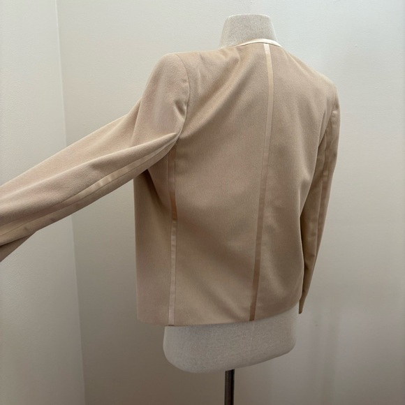 Escada Quiet Luxury Rabbit/Virgin Wool/Angora/ Silk Open Front Blazer Sz Medium - Picture 7 of 16